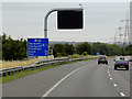 Variable Message Sign (VMS) on Eastbound M62 in WF3 4BY