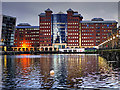 Erie Basin and The Anchorage Building, Salford Quays in M5 3NE