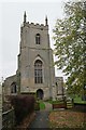 St James' Church: the tower in Aslackby
