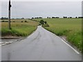 Looking E along Adisham Downs Road in CT4 5HA