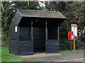 Bus shelter, post box and parish noticeboard, Etton in PE6 7DD