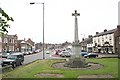 The High Street and War Memorial in DL6 2FF