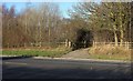 Bridleway crossing, A658 in Plompton