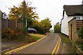 The main village street at Grimley, Worcs in WR2 6LT