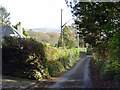 The lane leading from Minffordd to Abergafren  in LL48 6ED
