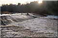 Weir on the River Esk at Musselburgh in EH21 6RZ
