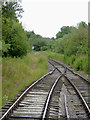 Railway track at Ipstones, Staffordshire in ST10 2LN