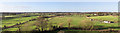 Panoramic view west from Kenilworth Castle in CV8 1PQ