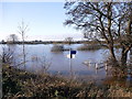 The River Ouse in flood at Rawcliffe in YO30 5YA