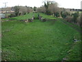 Siddington locks from Upper Siddington Bridge, Thames and Severn Canal in Siddington
