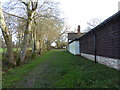 Bridleway passes dwelling on way to Waterlands Lane in RH12 3PW