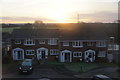 New Year sunrise over Leas Close, Chessington in KT9 2DS