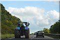 Tractor on the A303 in BA9 8AU
