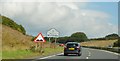 A303 entering Wiltshire in BA12 6LW