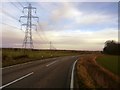 Pylons and the A631 Road in S66 7QN