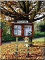 Playford, notice board in IP6 9EB