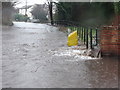 Hurleston Brook overflowing into Dyers Lane in Ormskirk