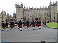 Pipes and Drums at Floors Castle Kelso in Kelso