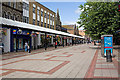 Pedestriansised section of Leigh Road, Eastleigh in SO50 9AR
