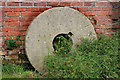 Mill stone at Penny Hill Mill in PE12 8DN