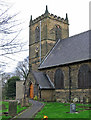 Blackwell - St Werburgh Church - tower from SE in DE55 5HT