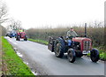 Vintage Tractor Parade near Thorncombe Thorn in TA20 4PH