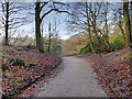 Path into the Dell Gardens, Heaton Park in M25 2GS