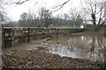 Aldford Brook in flood in CH3 6JJ