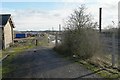 Entrance to the former station site in Essendine
