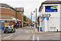 Looking along Wells Place from roundabout on A335, Eastleigh in SO50 5QF
