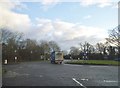 Roundabout on Barnet Lane, Borehamwood in WD6 2FR