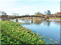 Footbridge over Stour flood relief channel, Nayland in CO6 4DQ