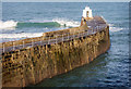 The harbour wall, Portreath in TR16 4LF