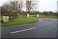 Entrance to Frilford Heath Golf Club from A338 in Frilford