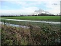 Waterlogged farmland, Burn Common in YO8 8LB