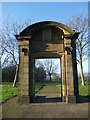 Memorial archway in Norfolk Park in S2 2PL