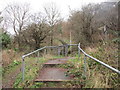 Footpath crossing Kilner Bank in HD5 9EJ