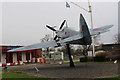 Spitfire gate guardian at RAF Benson in OX10 6UJ