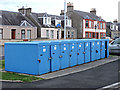 Cycle lockers near Markinch railway station in KY7 6NP