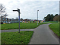 Path junction and play area in CO2 9PP