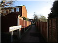 Footpath leading to Mickleborough Avenue in NG3 6AX