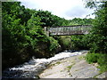 Footbridge over the River Tame in OL5 9FJ