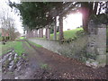 The north east side of Mold cemetery in CH7 1JT