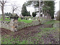 The south east corner of Mold cemetery in CH7 1JT