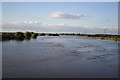 River Trent in flood in Dunham-on-Trent