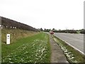 Mile post beside the A192 in NE61 3QY