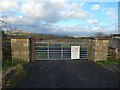 Gate at former site of Knowetop Community Farm in G82 5AW