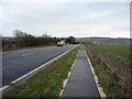 Dual use path beside Spital Road (A64) in YO12 4NH