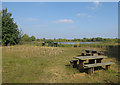 Picnic area and viewpoint, Needingworth Lakes in PE27 4TA