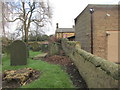 The churchyard wall, Handsworth in S13 9HQ